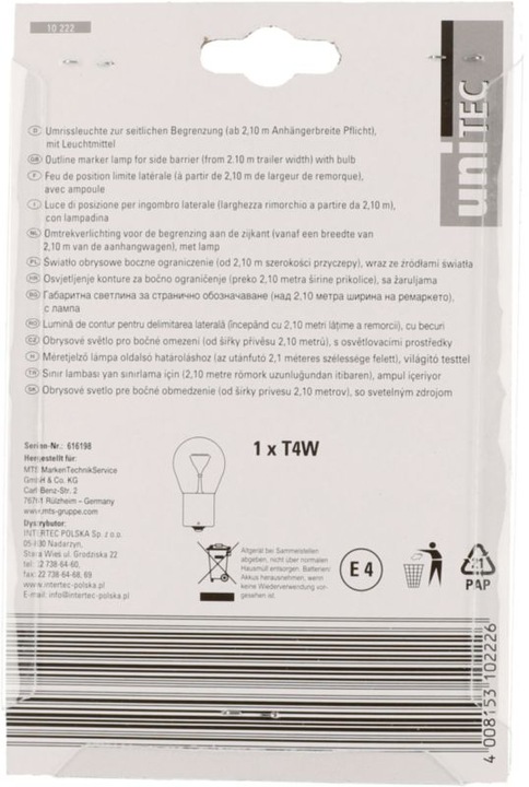 Actual product image Unitec Clearance light