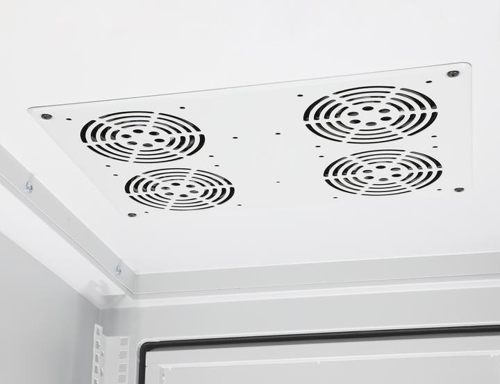 Image du produit Intellinet Baie réseau industrielle IP55 19" avec ventilateurs intégrés, 27 UH (27 HE, Rack 19 pouces)
