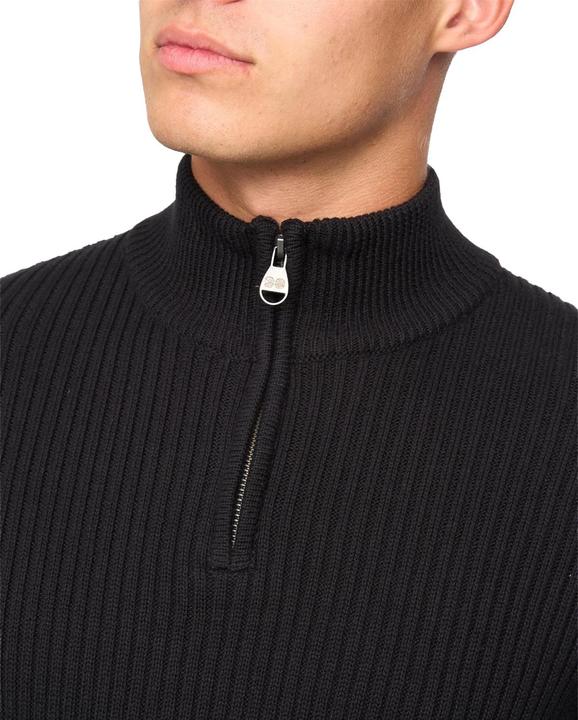 Actual product image Crosshatch Mens Havaline Knitted Quarter Zip Pullover (XL)