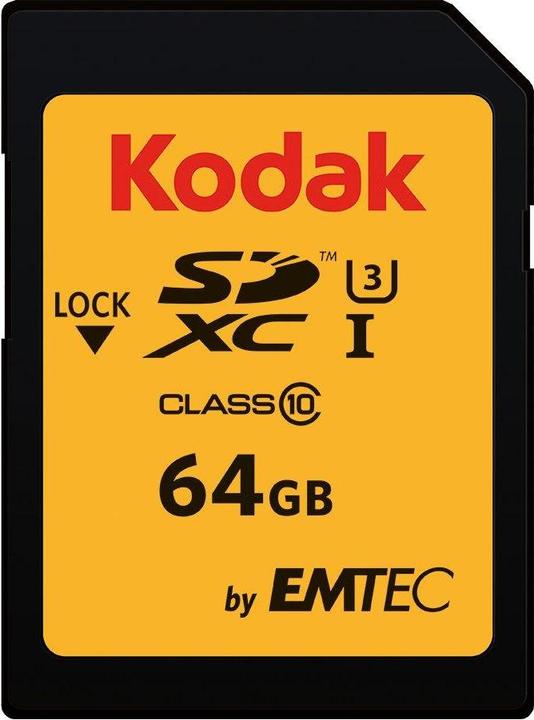 Kodak SDXC 64GB Class10 U3 (64 GB, SDXC, UHS-I)