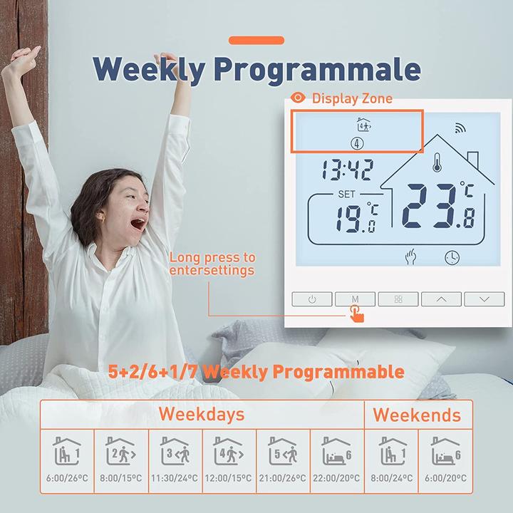 Actual product image Beok controls Room thermostat, 2pcs NON WIFI