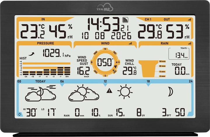 Actual product image TFA WLAN Funk-Wetterstation.me ID-05, schwarz
