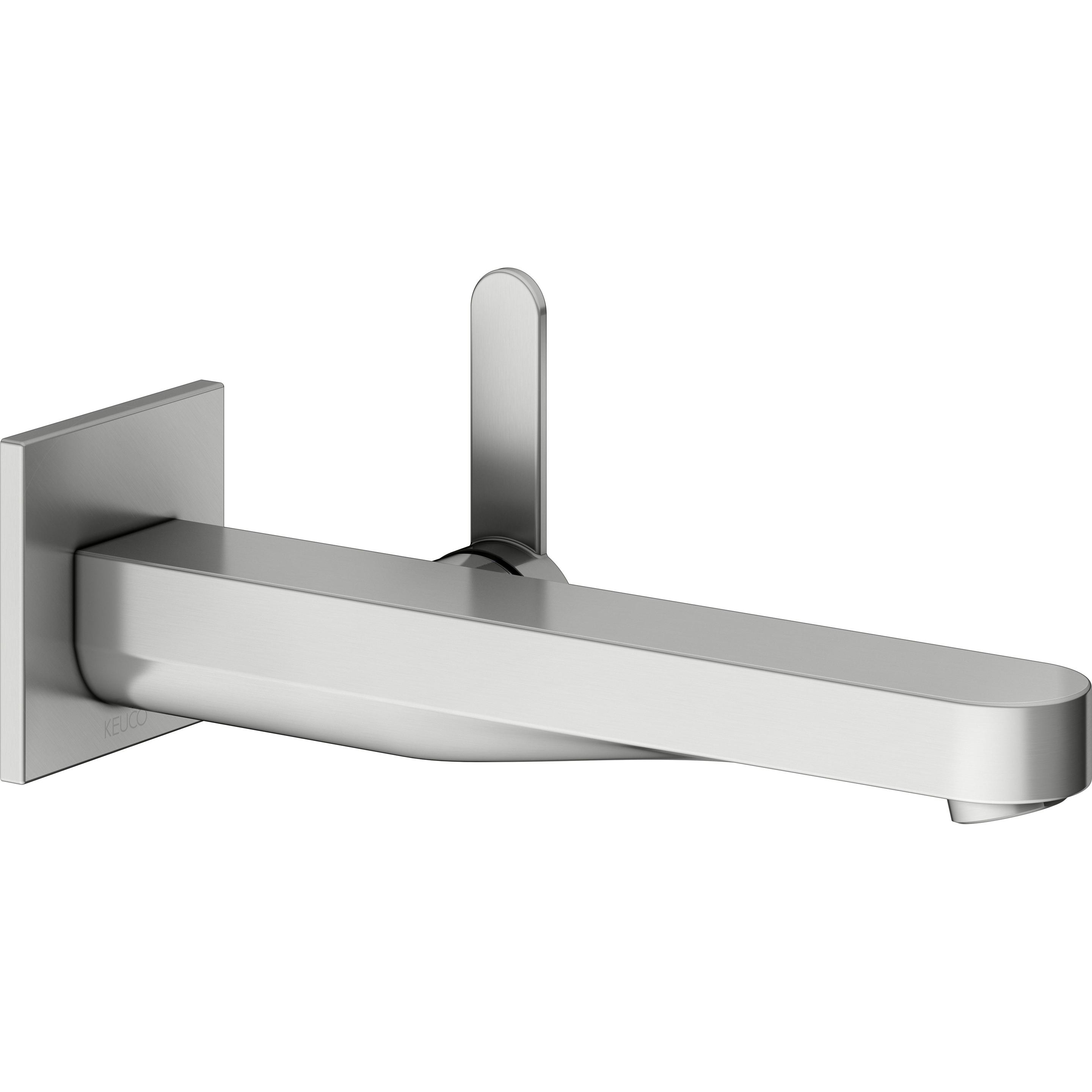 Keuco, Badarmatur, IXMO Flat Einhebel-Waschtischmischer Unterputz, 225mm, Rosette eckig