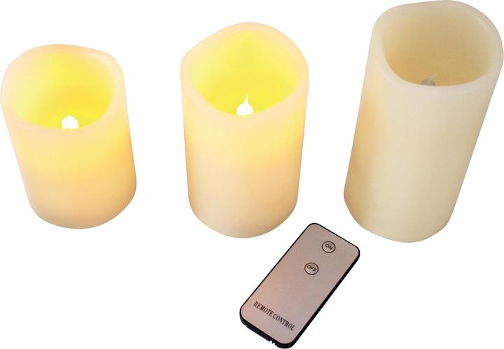 PBS Austria LED Candles Set cream (3x)