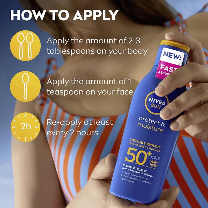 Immagine prodotto NIVEA Proteggere e idratare il sole (SPF 50, 200 ml)