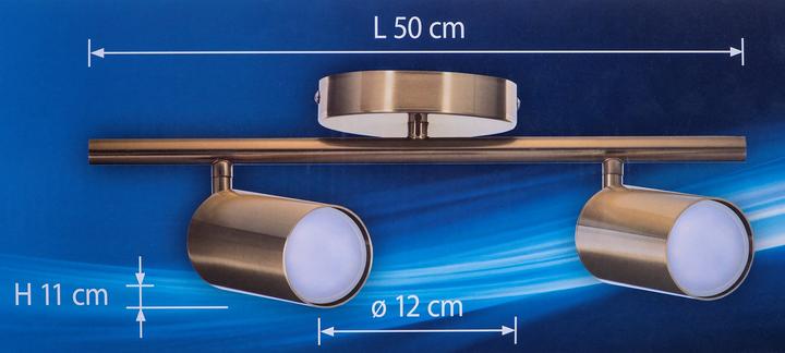 Image du produit Activejet SPECTRA double auksinis lubinis laikiklis applique murale bande spot GU10 skirta living roo (GU10)