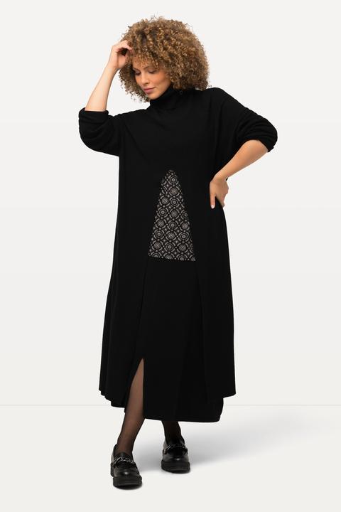 Produktbild Ulla Popken Long-Pullover, A-Linie, Stehkragen, Langarm (56)