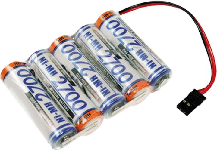 Actual product image Sanyo receiver battery 2700 mah 6 volt uni (6 V, 2700 mAh)