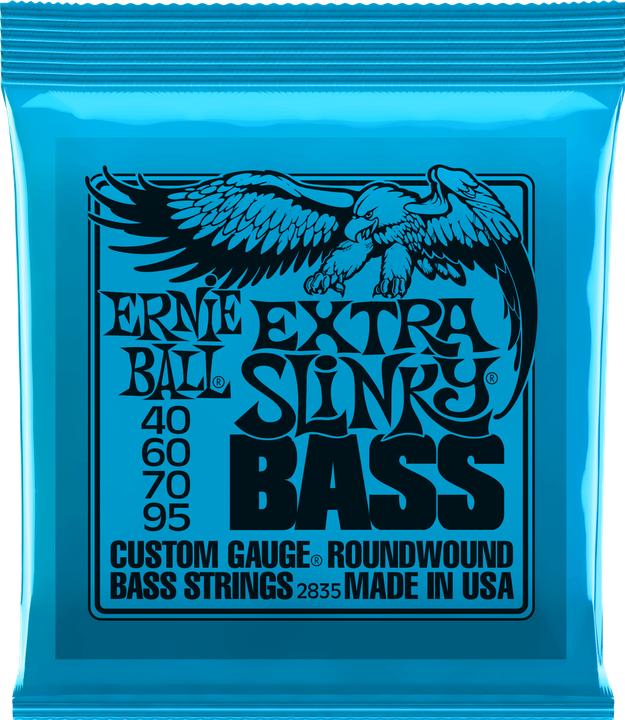 Ernie Ball Extra Slinky (4 x, E-Bass, 0.10")