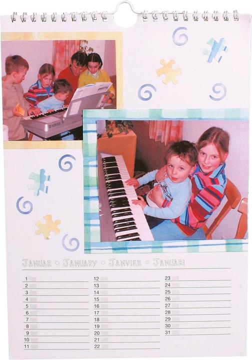 Image du produit Folia Calendrier permanent blanc (Spécial, Non contraignant, Allemand)