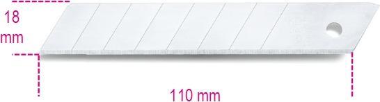 Actual product image BETA OSTRZA 18MM ODŁAMYWALNE, CENA ZA 10 szt 1771R (Replacement blade)