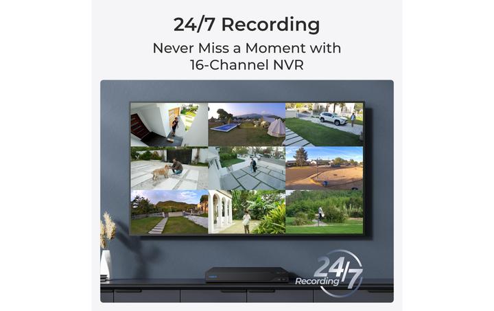 Image du produit Reolink NVS16- 8MD8 Système de sécurité 8 caméras (3840 x 2160 pixels)