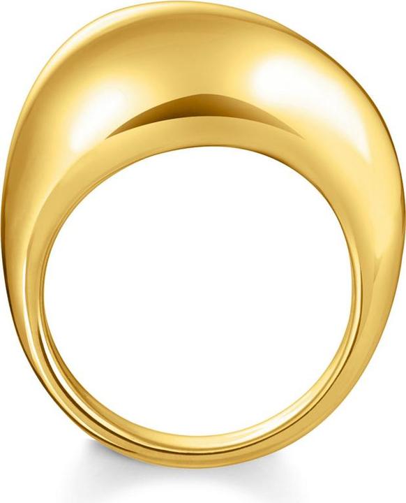 Immagine prodotto Thomas Sabo Anello organico placcato oro a forma di goccia (62, 925 Argento)
