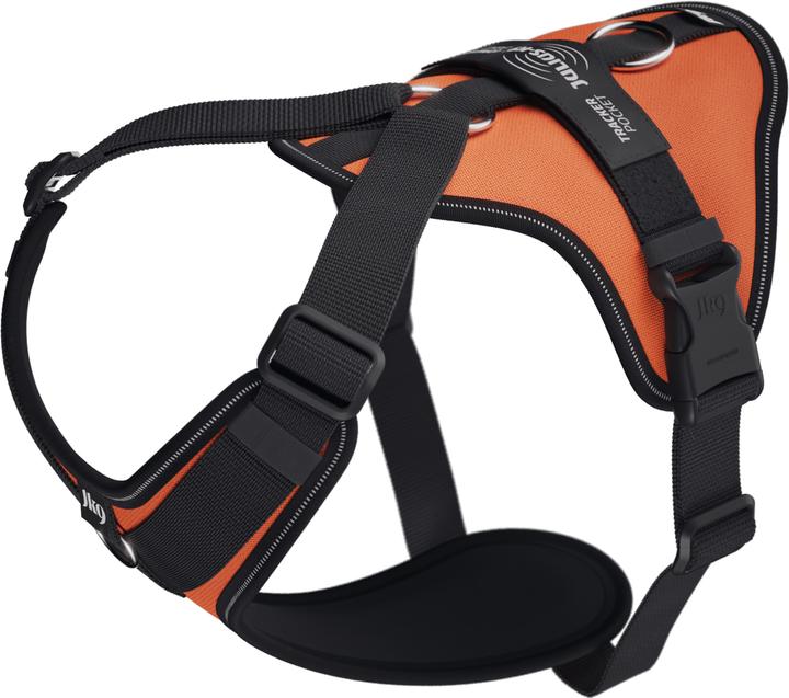 Produktbild Julius-K9 K9 Longwalk light sele w/trackerpocket,UV Orange,XL (XL, Hund, Hundesport)
