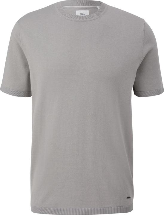 Produktbild s.Oliver Strickpullover Fein gestricktes T-Shirt mit Rippblende (3XL)