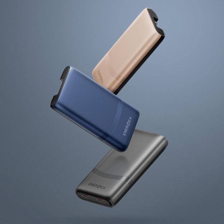 Actual product image Energea Wall charger TravelWorld Edge 65W 2xUSB-C PD/PPS/QC3.0 (US/UK/EU) graphite (65 W, 2 ports)