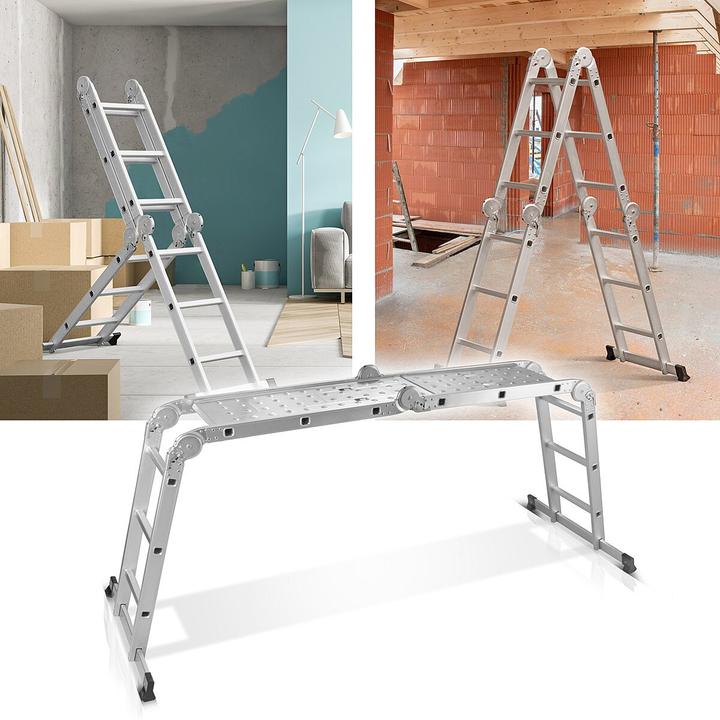 Immagine prodotto Stahlwerk ML-356-ST Mehrzweckleiter (Scaletta multiuso, 232 cm)