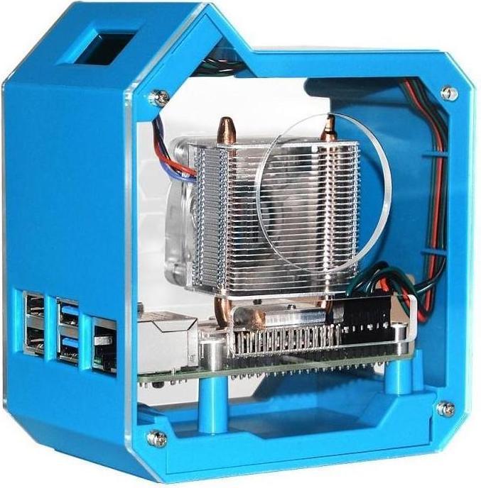 Actual product image Raspberry Pi EB121899 - Mini Tower Kit for 4B, desktop computer case