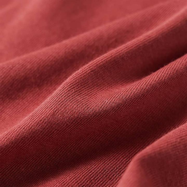 Immagine prodotto vidaXL Camicia da bambino a maniche lunghe rosso scuro 92,Materiale: 100 (92)