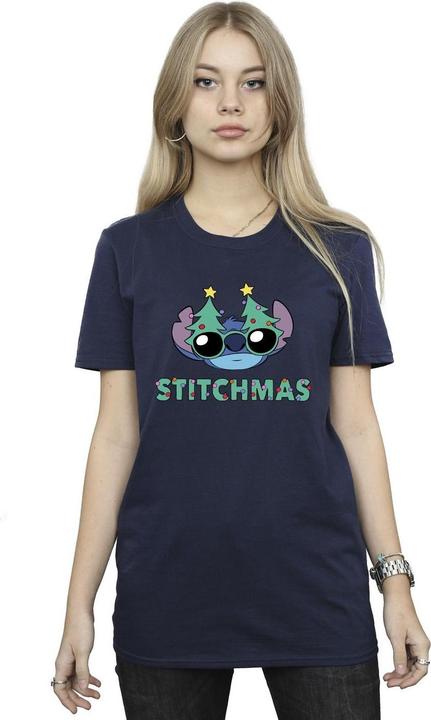 Immagine prodotto Disney Lilo & Stitch Stitchmas Glasses Maglietta Ampia Donna (M)