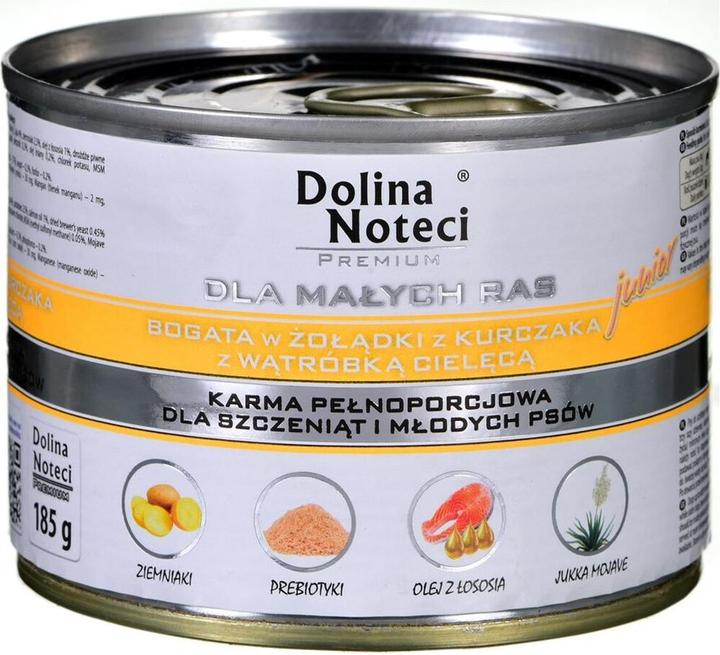 Produktbild Dolina noteci 5902921300465 Hunde-Dosenfutter Huhn Leber Schweinefleisch Junior 185 g (Junior, 1 Stk., 185 g)