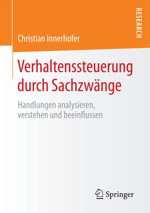 Produktbild Gedragscontrole door beperkingen (Deutsch, Christian Innerhofer, 2017)