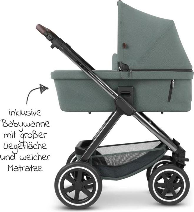Produktbild ABC Design Kombikinderwagen Kombi-Kinderwagen Samba - inkl. Babywanne & Sportsitz