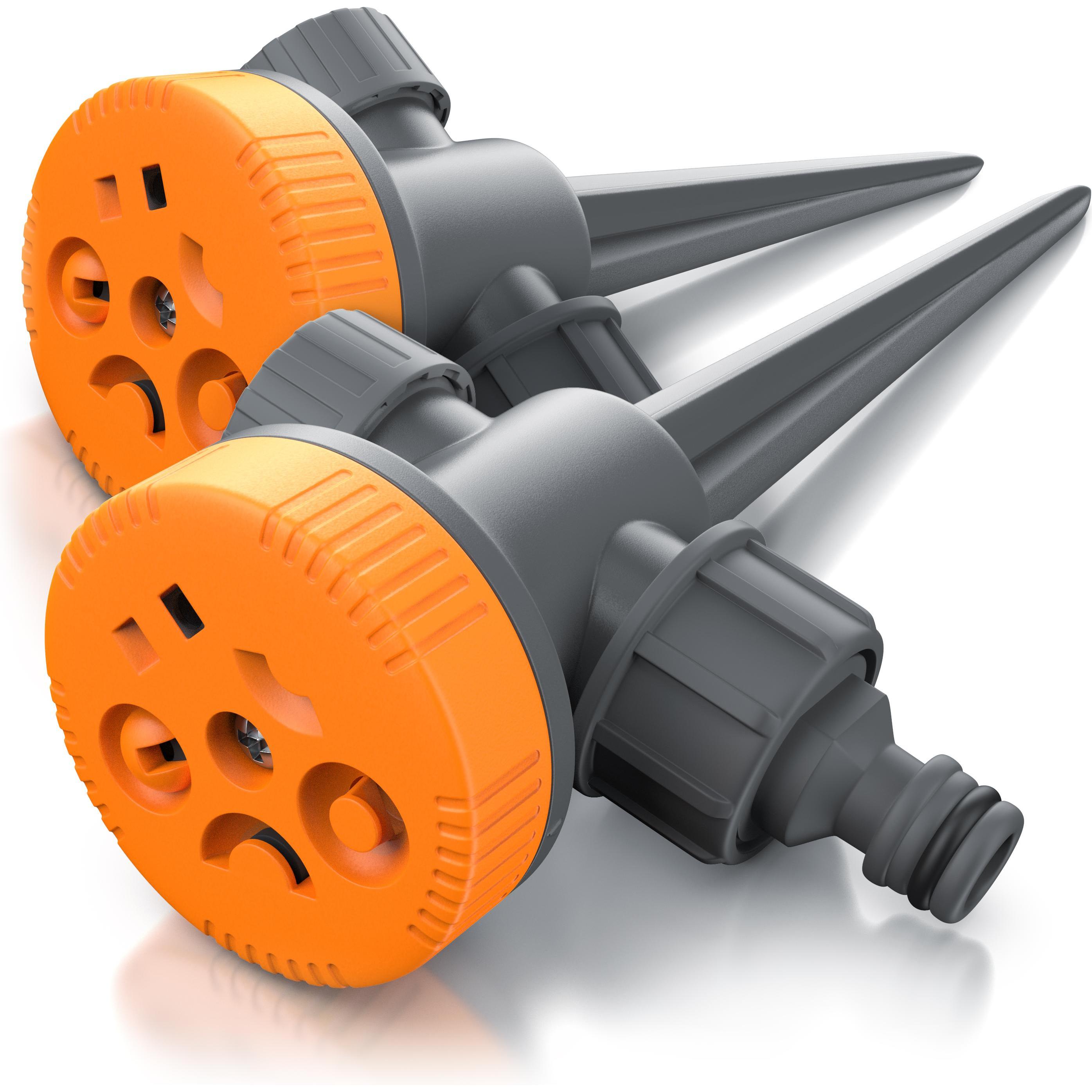 Brandson, Rasensprenger, 2x Rasensprenger 5 Fach, Versenkregner, Rasensprinkler, Flächenregner, Garten Sprinkler 2er Set...