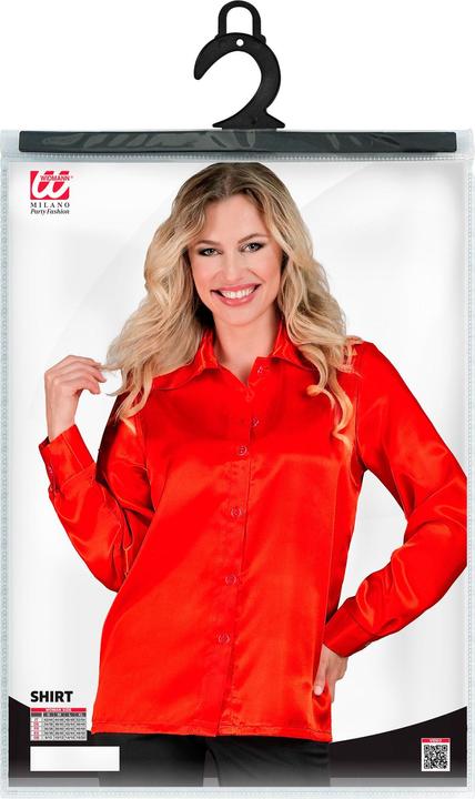 Immagine prodotto Widmann ROTE 70s DISCO BLUSE aus Satin, M (M)