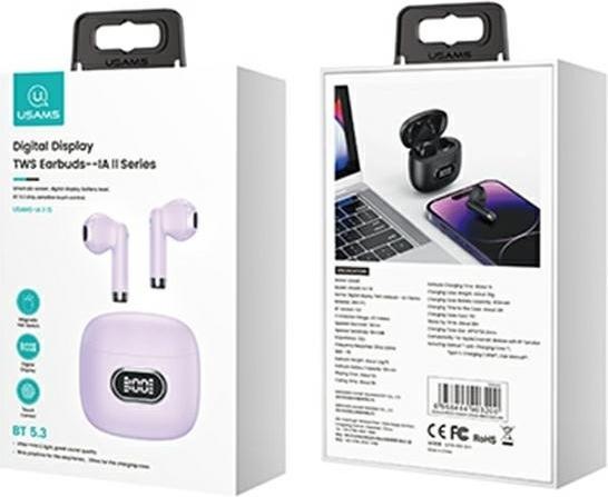 Actual product image Usams IA15 Bluetooth Headphones Digital (ANC, Wireless)