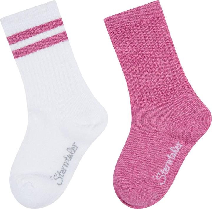 Produktbild Sterntaler Socken Active Uni lang 2er Set Pink Melange Gr. 31-34 (31 - 34)