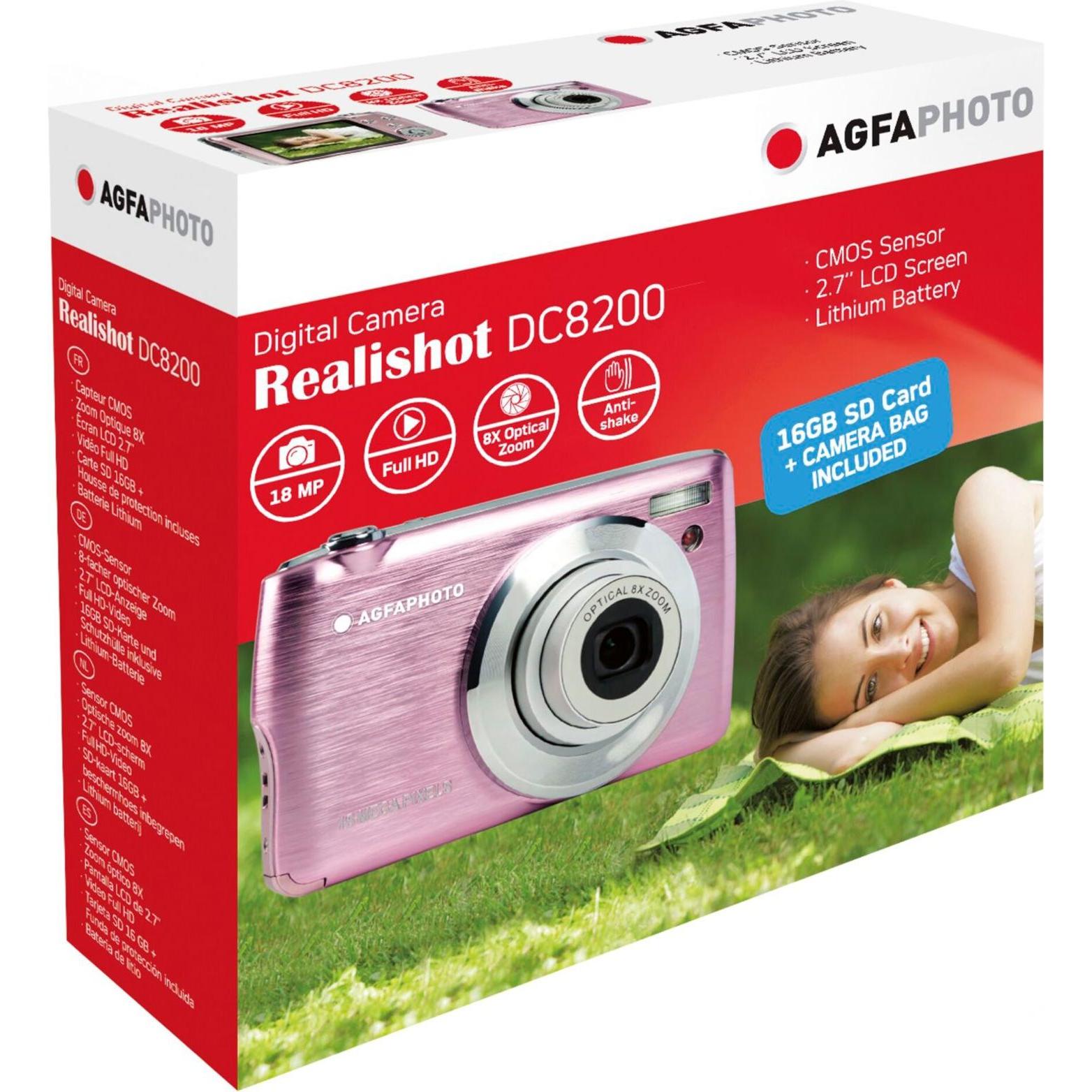 Thumbnail - AGFAPHOTO Realishot DC8200 (18 Mpx, 1/3.2"), Kamera, Rosa