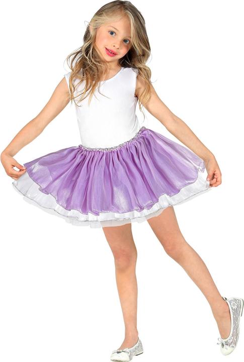 Image du produit Widmann BALLETTRÖCKCHEN AUS SATIN UND TÜLL - VIOLETT / WEISS 4 Schichten