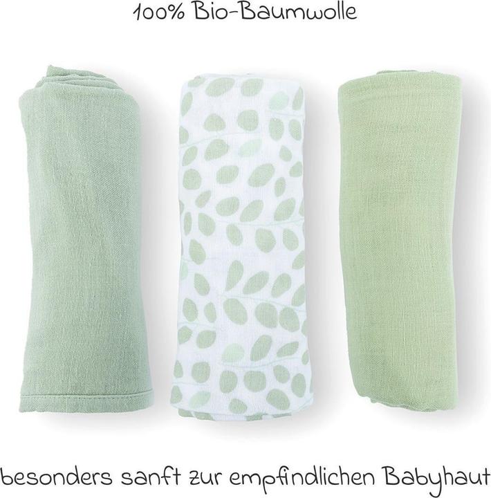 Actual product image Doomoo Mulltücher 3er Pack (70 cm, 70 cm)