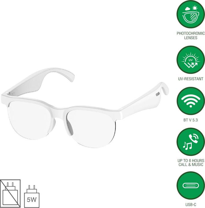 Produktbild 4smarts Wireless SoundGlasses Sport 2 (Keine Geräuschunterdrückung, 6 h, Kabellos)