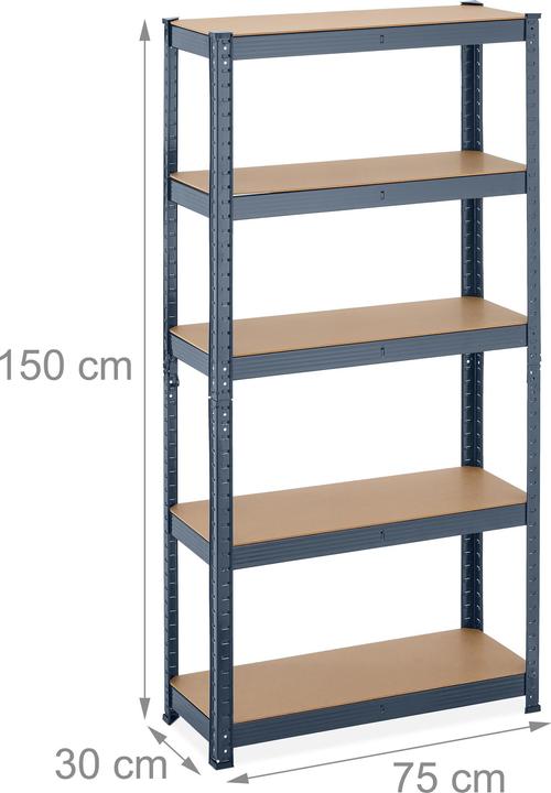Actual product image Relaxdays Heavy duty shelf