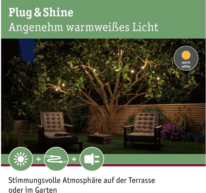 Image du produit Paulmann Plug &amp  Chaîne lumineuse Shine (6.80 m)