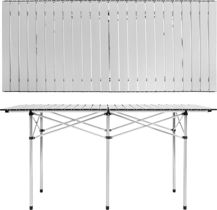 Actual product image tectake Camping folding table
