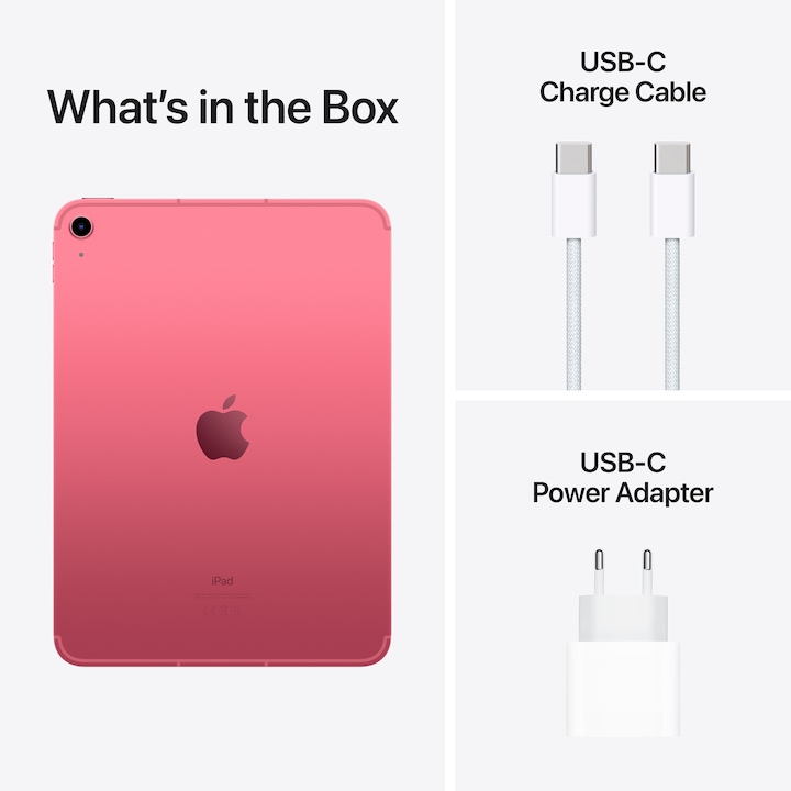 Immagine prodotto Apple iPad 2022 (10. Gen) inkl. Poweradapter (5G, 10.90", 64 GB, Pink)