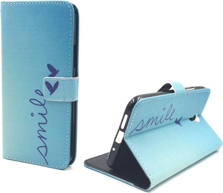 Produktbild König Design Schutz Hülle für Lenovo ZUK Z1 Smile Blau Tasche Case Cover Etuis + 1 Panzer Schutz Glas (Lenovo Zuk Z1)