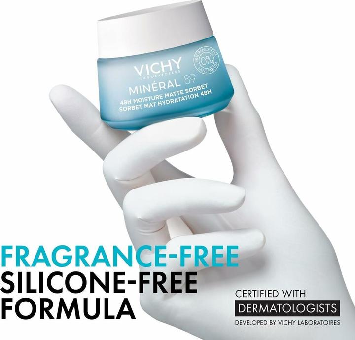 Actual product image Vichy Mineral 89 48hr Moisture Matte Sorbet (50 ml)