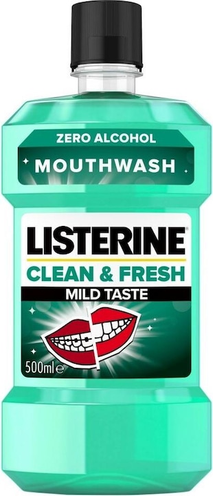Productafbeelding Listerine Clean & Fresh Mondwater met milde smaak (500 ml, Mondwater)