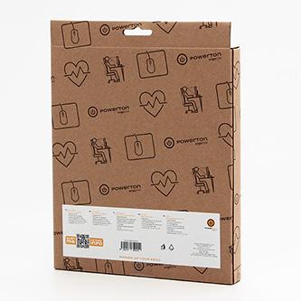 Actual product image Powerton ERGO PASTEL EDITION mouse pad with memory foam palm rest, purple