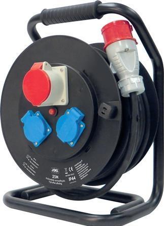 Produktbild Schneider Electric Kabeltrommel 25m Gummikabel H07RN-F 5G1,5 mm² 1 Stück CEE 400V 16A 5 polige Steck