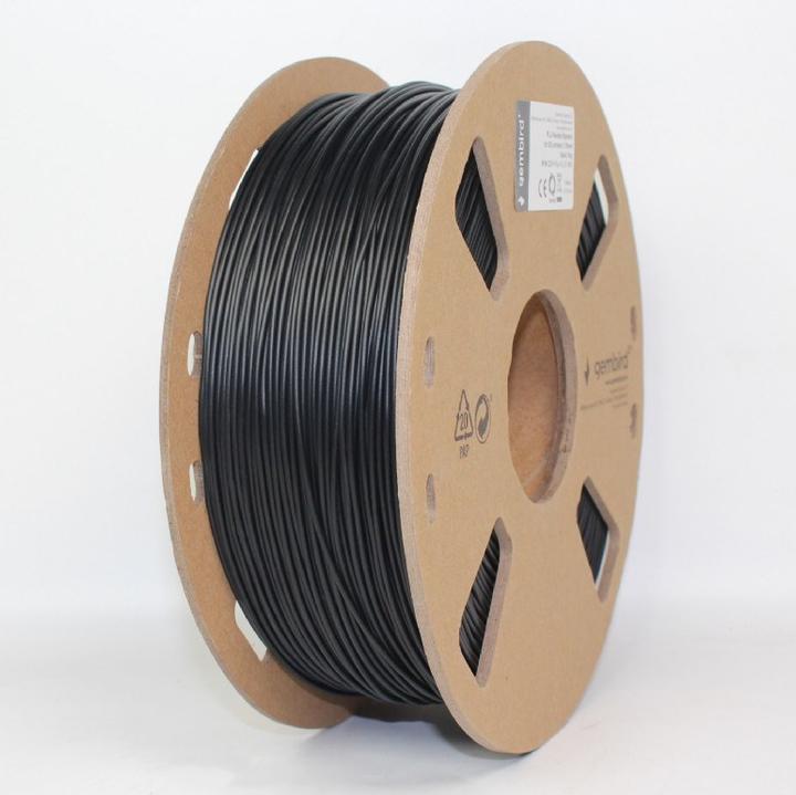 Immagine prodotto Gembird Filamento, PLA flessibile, nero, 1,75 mm, 1 kg (PLA, 1.75 mm, 1000 g)