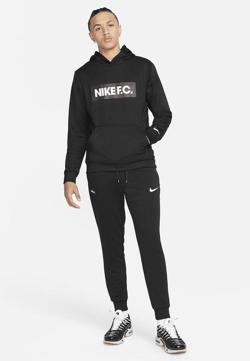 Actual product image Nike F.C. MEN "S FLEECE SOCCER, BLACK/WHITE/WHITE L (L)