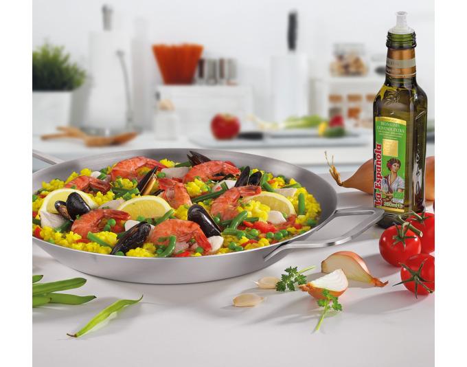 Image du produit Spring Poêle à paella Marbella ø 34x4.6 cm (Poêle à paella, Acier inoxydable, 34 x 4.60 cm)