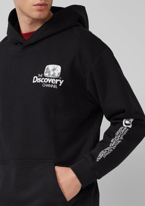Produktbild s.Oliver Sweatshirt Softer Hoodie im Relaxed Fit mit Artwork (L, M)