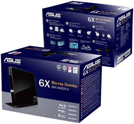Actual product image ASUS Sbc-06d2x-U (Blu-ray drive, CD burner, CD drive, DVD drive, DVD writer)
