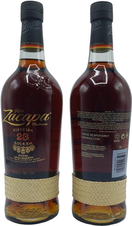 Actual product image Ron Zacapa 23 yo